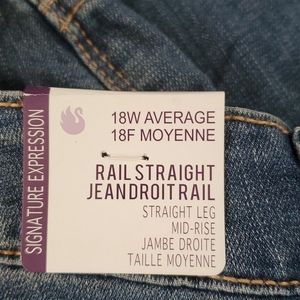 Gloria Vanderbilt Rail Straight Jeans 